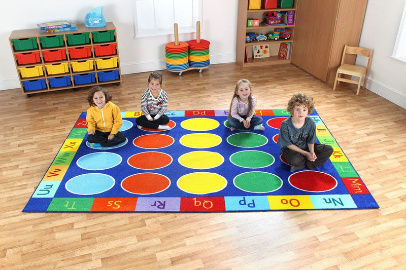 Rainbow™ ABC 3x2m Rectangle Carpet, Learning SPACE