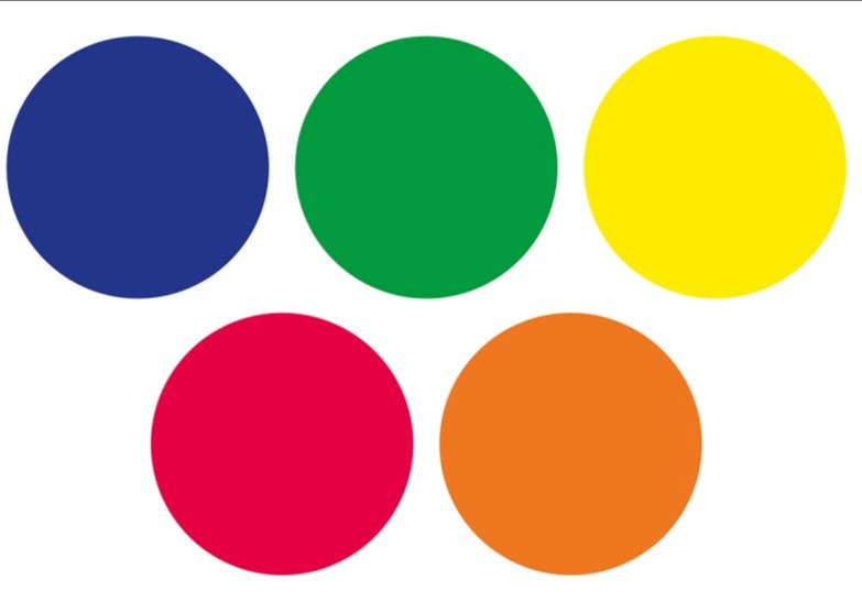 Rainbow™ Circle Outdoor Mats (30 Pack), Learning SPACE