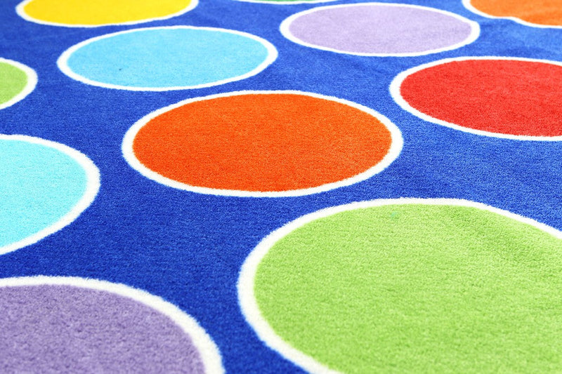 Rainbow™ Circles Placement 2x2m Carpet, Learning SPACE