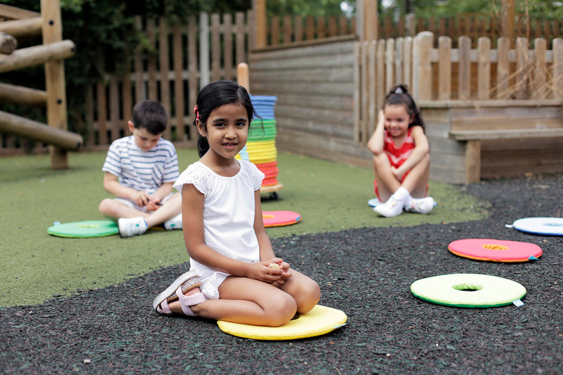 Rainbow™ Circular Sit Mats & Donut™ Trolley, Learning SPACE