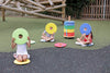 Rainbow™ Circular Sit Mats & Donut™ Trolley-Calmer Classrooms,Classroom Furniture,Classroom Packs,Dropship,Mats,Mats & Rugs,Outdoor Classroom,Sit Mats-Learning SPACE