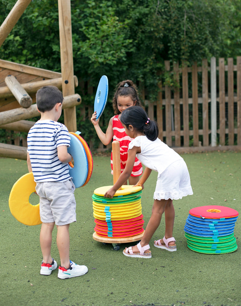 Rainbow™ Circular Sit Mats & Donut™ Trolley, Learning SPACE