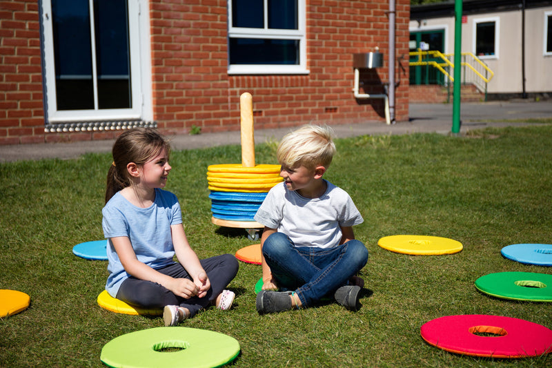 Rainbow™ Circular Sit Mats & Donut™ Trolley, Learning SPACE