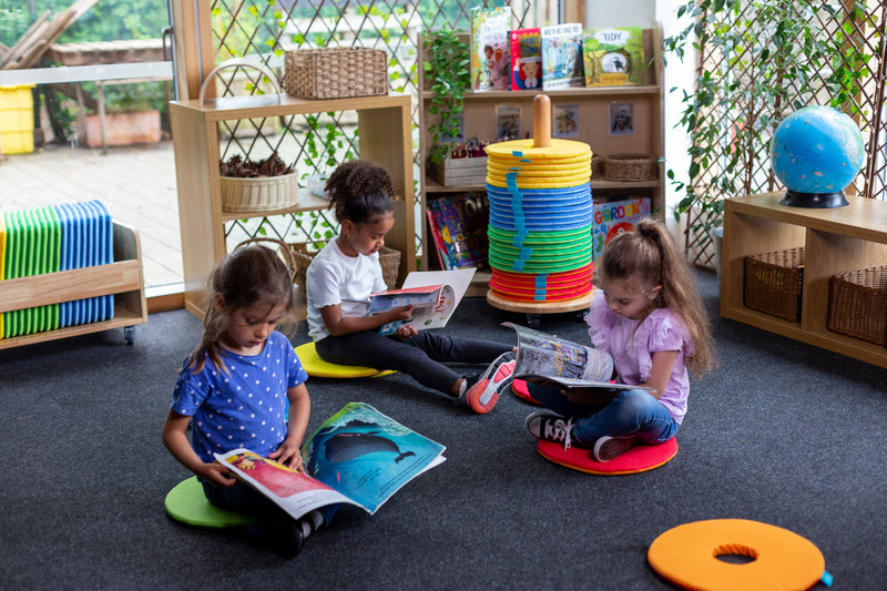 Rainbow™ Circular Sit Mats & Donut™ Trolley, Learning SPACE
