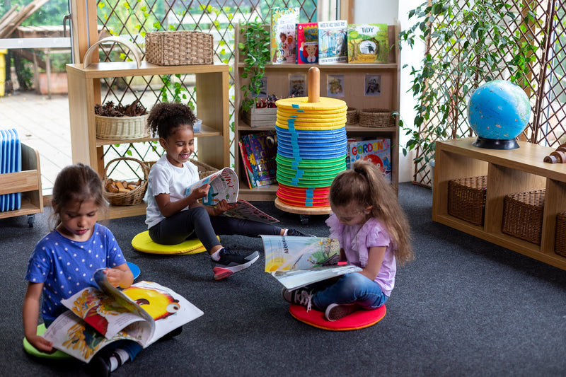 Rainbow™ Circular Sit Mats & Donut™ Trolley, Learning SPACE