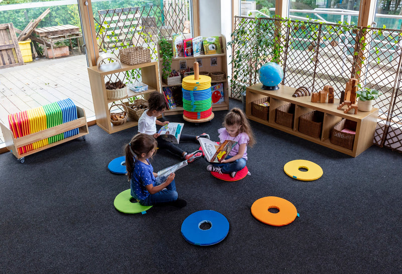 Rainbow™ Circular Sit Mats & Donut™ Trolley, Learning SPACE