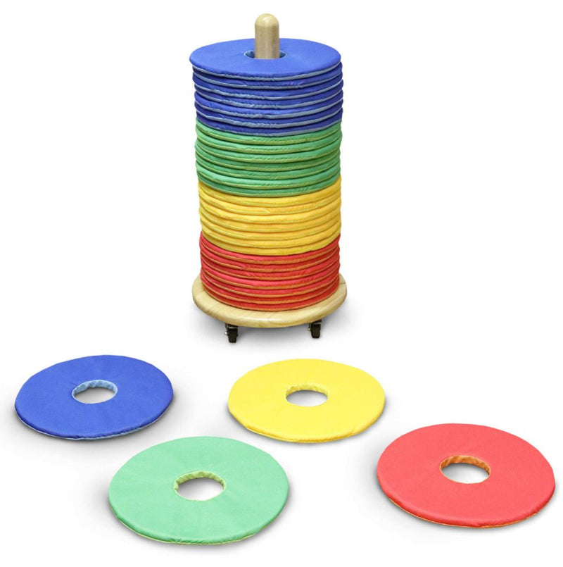 Rainbow™ Circular Sit Mats & Donut™ Trolley, Learning SPACE