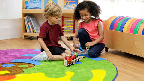 Rainbow™ Colour Palette 2m Carpet-Counting Numbers & Colour,Dropship,Educational Carpet,Kit For Kids,Mats & Rugs,Multi-Colour,Round,Rugs,Wellbeing Furniture-Learning SPACE