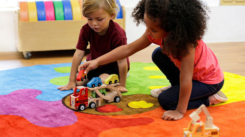 Rainbow™ Colour Palette 2m Carpet-Counting Numbers & Colour, Educational Carpet, Kit For Kids, Mats & Rugs, Multi-Colour, Round, Rugs, Wellbeing Furniture-Learning SPACE