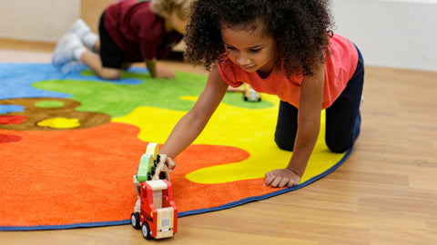 Rainbow™ Colour Palette 2m Carpet-Counting Numbers & Colour, Educational Carpet, Kit For Kids, Mats & Rugs, Multi-Colour, Round, Rugs, Wellbeing Furniture-Learning SPACE