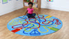 Rainbow™ Colour Tubes 2m Carpet-Counting Numbers & Colour,Dropship,Kit For Kids,Mats & Rugs,Multi-Colour,Round,Rugs,Wellbeing Furniture-Learning SPACE