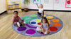 Rainbow™ Colour Wheel 2m Carpet-Counting Numbers & Colour, Kit For Kids, Mats & Rugs, Multi-Colour, Rugs, Wellbeing Furniture-Learning SPACE