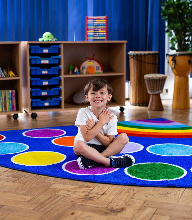 Rainbow™ Corner Placement 2x2m Carpet, Learning SPACE