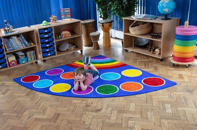 Rainbow™ Corner Placement 2x2m Carpet, Learning SPACE