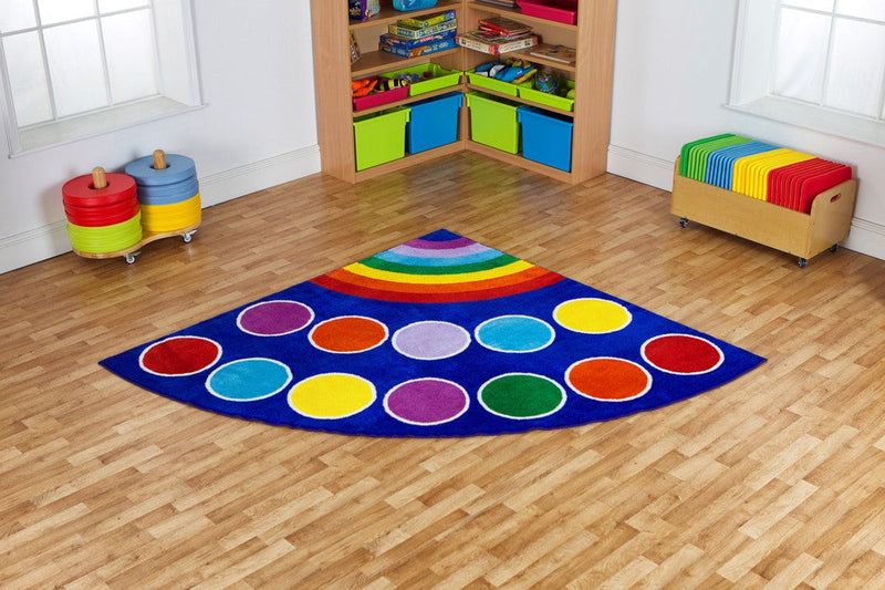 Rainbow™ Corner Placement 2x2m Carpet, Learning SPACE