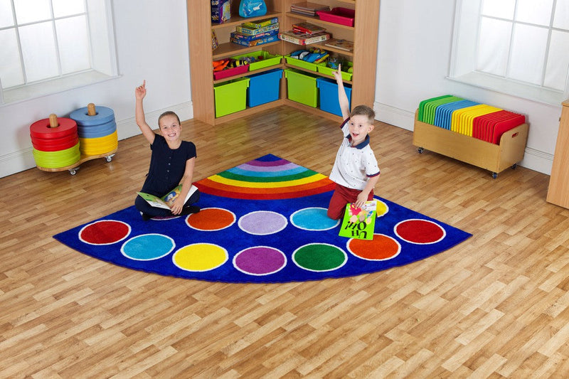 Rainbow™ Corner Placement 2x2m Carpet, Learning SPACE