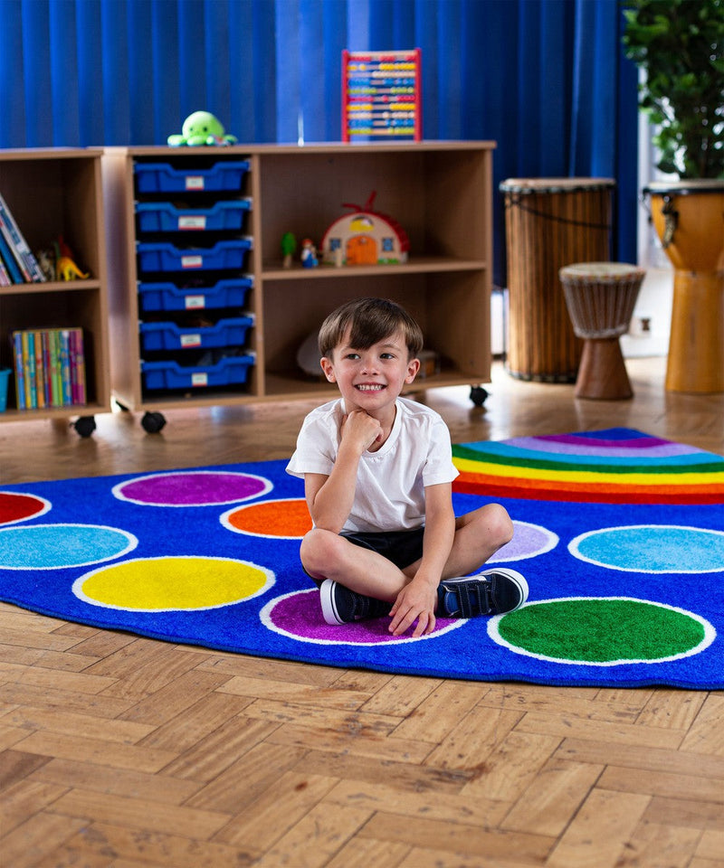 Rainbow™ Corner Placement 2x2m Carpet, Learning SPACE