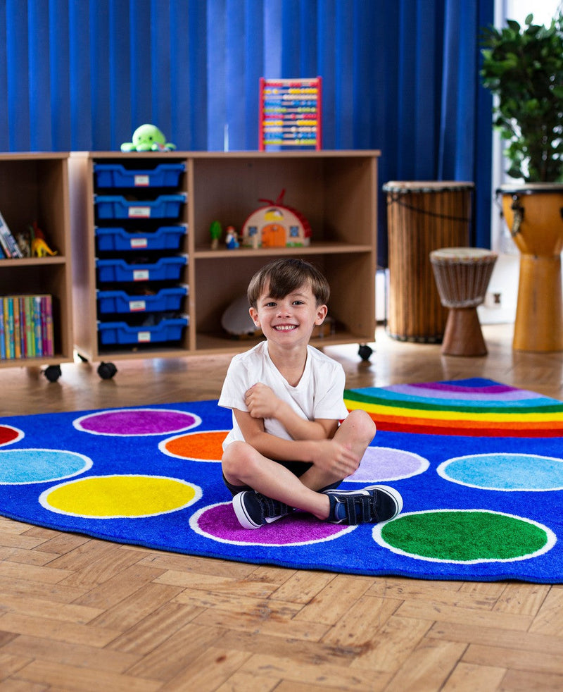Rainbow™ Corner Placement 2x2m Carpet, Learning SPACE