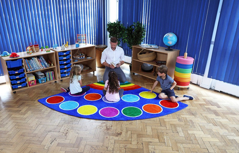 Rainbow™ Corner Placement 2x2m Carpet, Learning SPACE