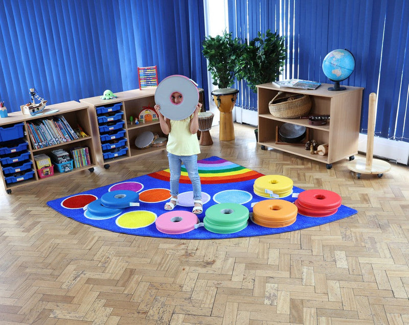 Rainbow™ Corner Placement 2x2m Carpet, Learning SPACE