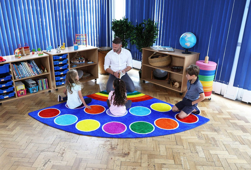 Rainbow™ Corner Placement 2x2m Carpet, Learning SPACE
