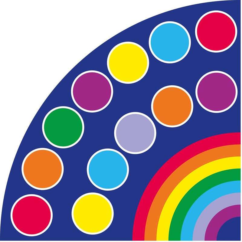 Rainbow™ Corner Placement 2x2m Carpet, Learning SPACE