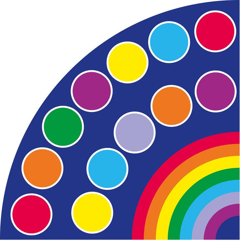 Rainbow™ Corner Placement 2x2m Carpet, Learning SPACE