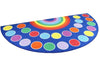 Rainbow™ Semi-Circle Placement 3x1.5m Carpet-Corner & Semi-Circle,Dropship,Kit For Kids,Mats & Rugs,Multi-Colour,Placement Carpets,Rainbow Theme Sensory Room,Rugs,Wellbeing Furniture-Large-MAT1035-Learning SPACE