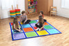 Rainbow™ Square Placement Carpet 2x2m-Dropship,Kit For Kids,Mats & Rugs,Multi-Colour,Placement Carpets,Rainbow Theme Sensory Room,Rugs,Square,Wellbeing Furniture-Learning SPACE
