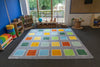 Rainforest Squares Placement 3x3m Carpet-Dropship,Kit For Kids,Mats & Rugs,Placement Carpets,Rugs,Square,Wellbeing Furniture-Learning SPACE