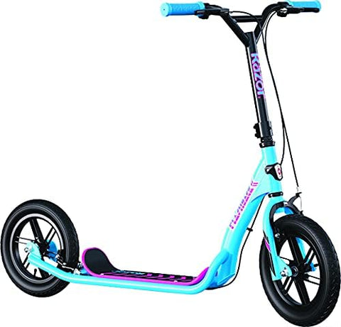Razor FlashBack Scooter – Retro Style, LED Fun, Blue Learning SPACE