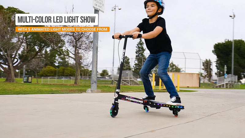 Razor PowerWing Lightshow 3-Wheeled Scooter, Learning SPACE