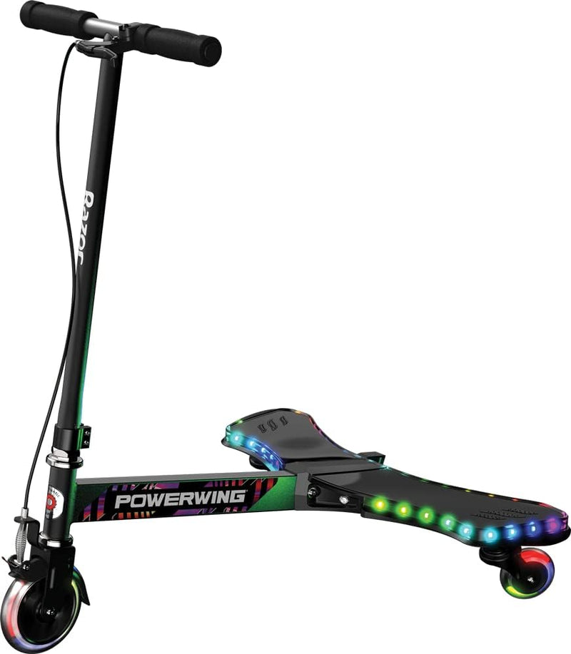 Razor PowerWing Lightshow 3-Wheeled Scooter, Learning SPACE