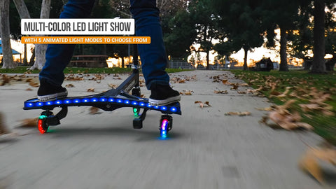 Razor PowerWing Lightshow 3-Wheeled Scooter-Dropship,Scooters-Learning SPACE