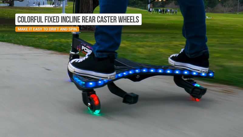 Razor PowerWing Lightshow 3-Wheeled Scooter, Learning SPACE