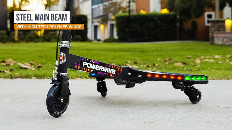 Razor PowerWing Lightshow 3-Wheeled Scooter, Learning SPACE