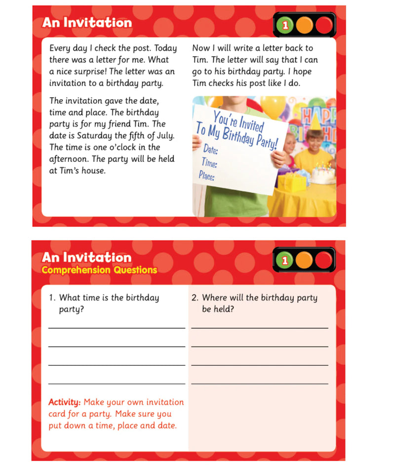 Reading Comprehension Pack 1, Learning SPACE