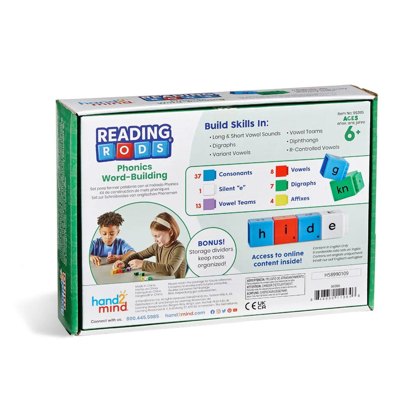 Reading Rods® Phonics Word-Building, Learning SPACE