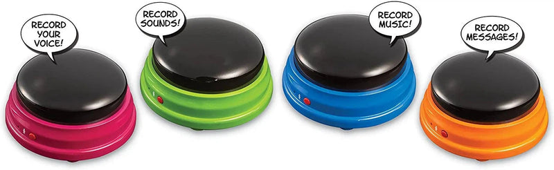 Recordable Answer Buzzers - Set of 4 or 12, Learning SPACE