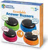 Recordable Answer Buzzers - Set of 4 or 12-Calmer Classrooms,Calming & Anxiety,communication,Helps With,Learning Resources,Neuro Diversity,Physical Needs,Primary Literacy,Sound,Sound Equipment,Speaking & Listening,Stock,Talking Buttons & Buzzers-Learning SPACE