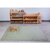 Rectangle Rug - Green (2.6m x 1.8m)-Mats & Rugs,Neutral Colour,Plain Carpet,Rectangular,Rugs,Sensory Flooring,Stock,Wellbeing Furniture-Learning SPACE