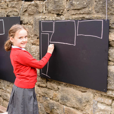 Rectangular Chalkboard 70x60cm-Chalk,EDUK8,Playground Wall Art & Signs,Wall Decor-Learning SPACE