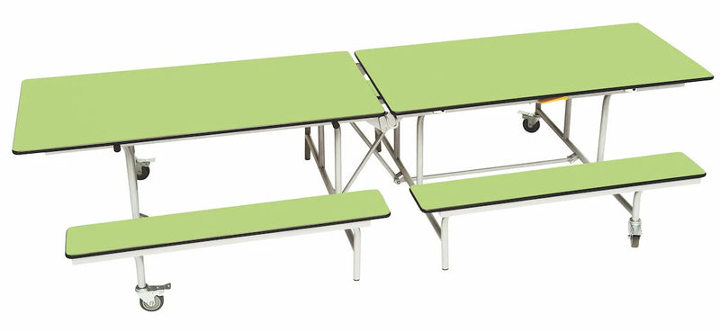 Rectangular Mobile Folding Bench Unit- Age Range 11+, Lime Learning SPACE