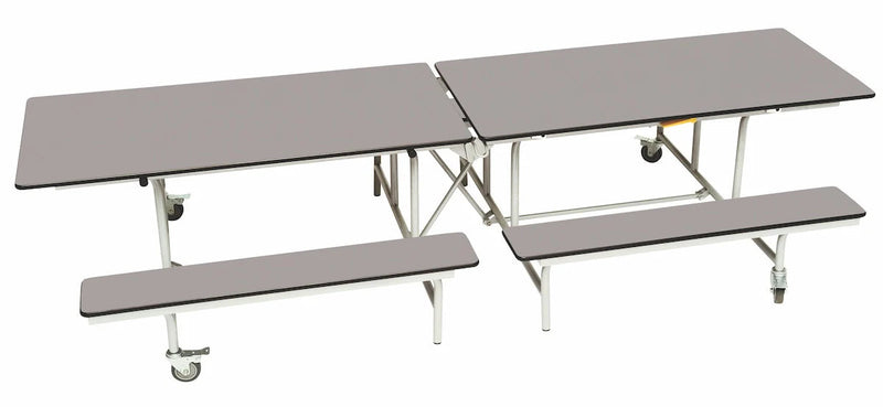 Rectangular Mobile Folding Bench Unit- Age Range 11+, Grey Fleck Learning SPACE