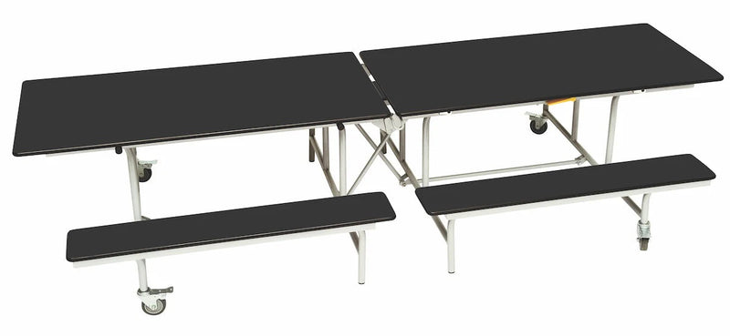 Rectangular Mobile Folding Bench Unit- Age Range 11+, Black Learning SPACE