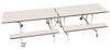 Rectangular Mobile Folding Bench Unit- Age Range 11+-Dining Furniture,Dining Tables,Folding Table-White-9SLBU1029-WH-Learning SPACE