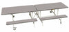 Rectangular Mobile Folding Bench Unit- Age Range 5-11, Grey Fleck Learning SPACE