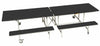 Rectangular Mobile Folding Bench Unit- Age Range 5-11, Black Learning SPACE