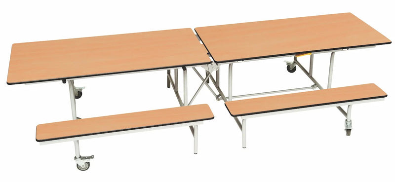 Rectangular Mobile Folding Bench Unit- Age Range 5-11, Beech Learning SPACE