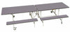 Rectangular Mobile Folding Bench Unit- Age Range 5-11, Blue Grey Learning SPACE